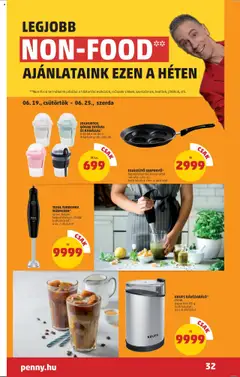 PENNY akciós ujság - amely érvényes a következő dátumtól: 19.06.2025 | Oldal: 36 | Termékek: Tefal, Kávédaráló, Bögre