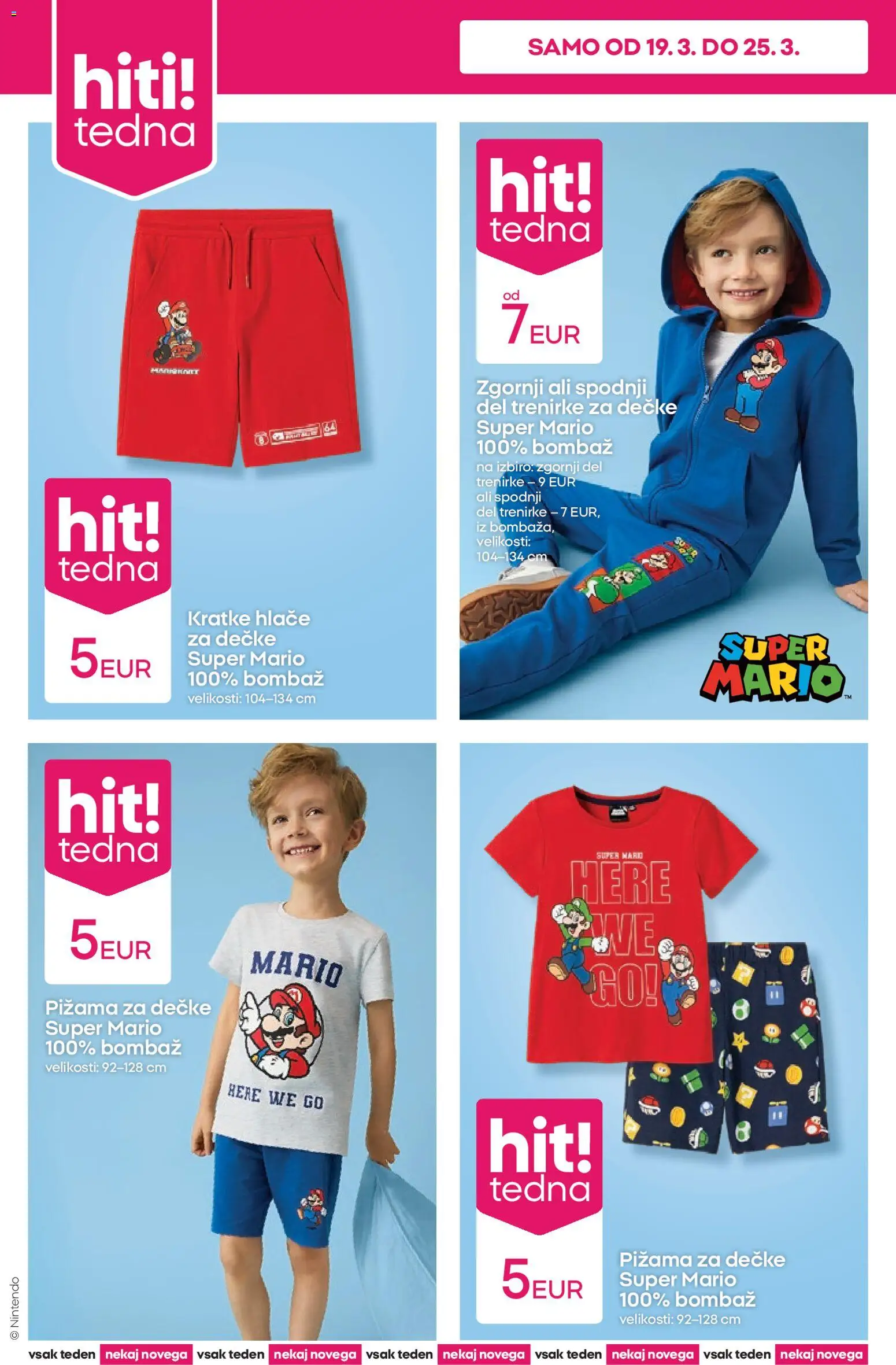 Novi Pepco katalog ponudbe – veljaven od 19.03.2026 | Stran: 2 | Izdelki: Pižama, Hlace, Kratke hlace