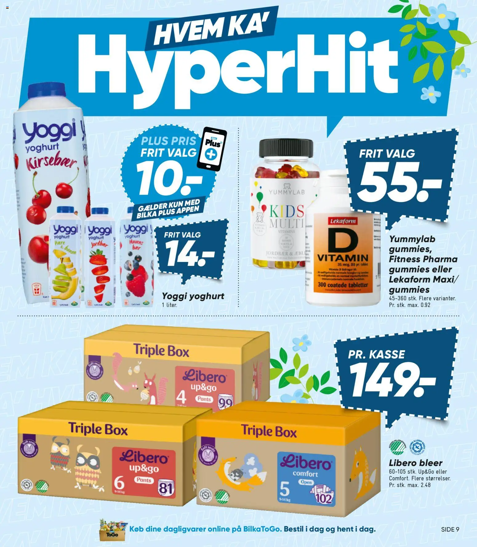 Bilka tilbudsavis – gyldig fra 04.04.2026 | Side: 9 | Produkter: Yoghurt, Jordbær, Tablet