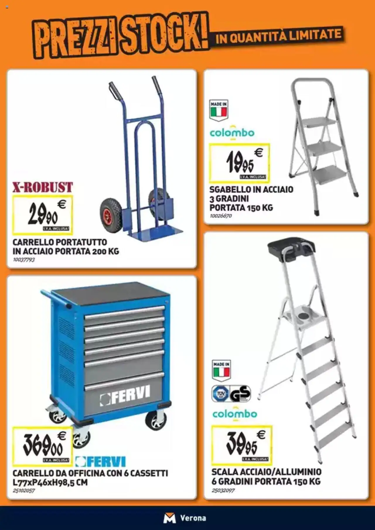 Volantino TECNOMAT del 25.09.2025 | Pagina: 25 | Prodotti: Carrello, Sgabello, Scala