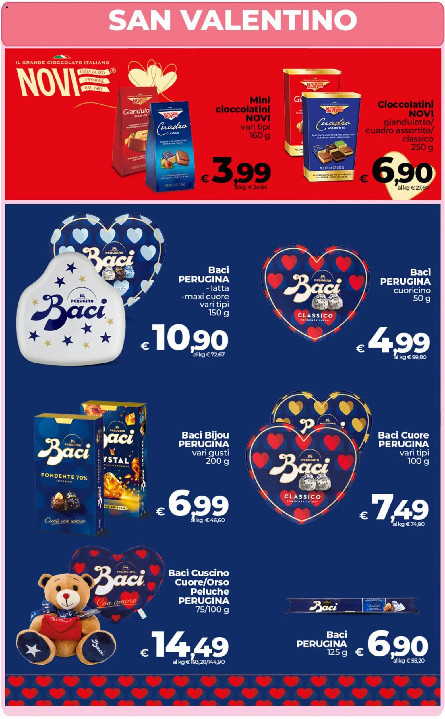 Volantino Ipercoop del 13.02.2026 | Pagina: 38 | Prodotti: Peluche, Cioccolato, Cioccolatini, Cuscino