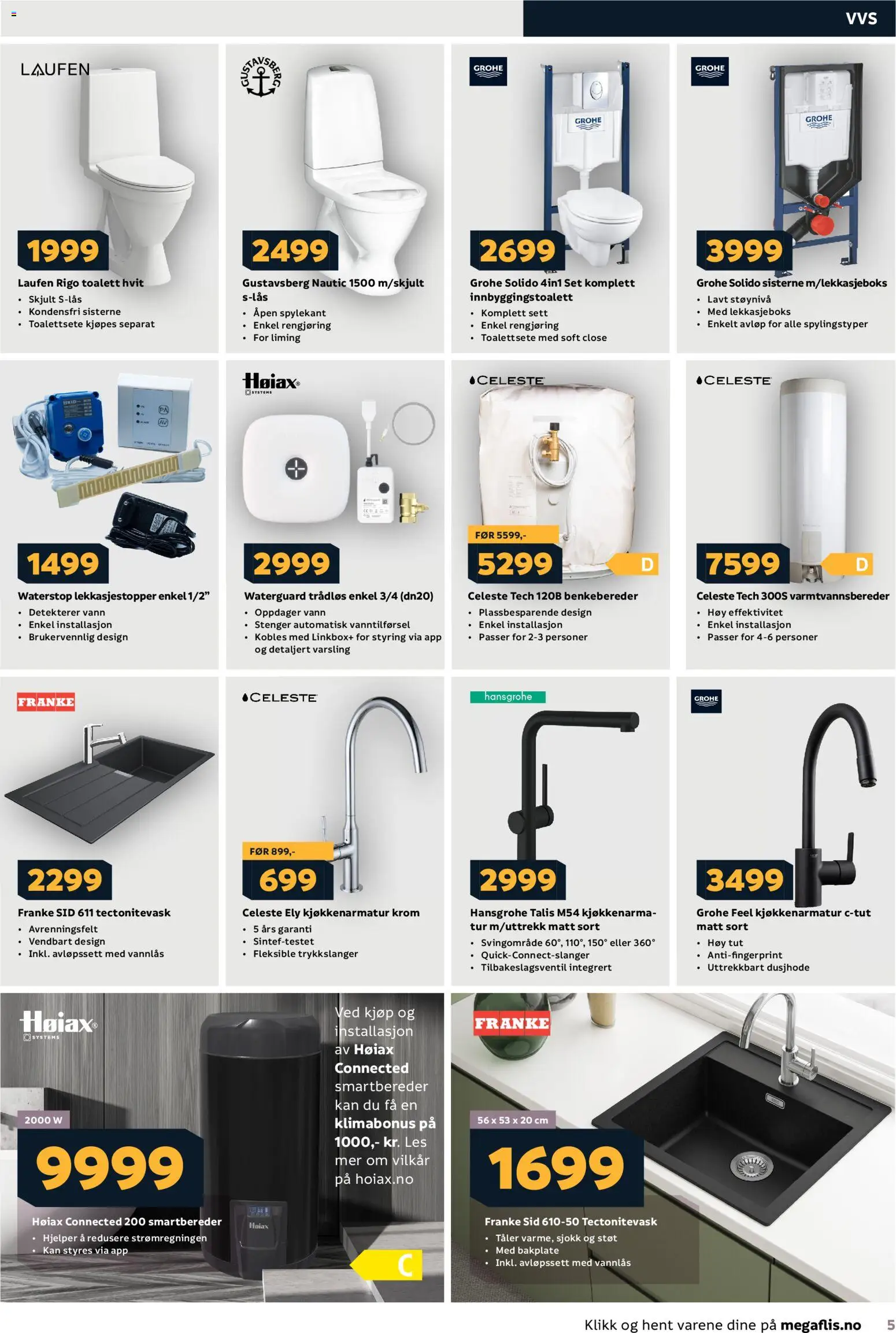 {H1} | Side: 5 | Produkter: Fourchettes, Toalett, Вермішель