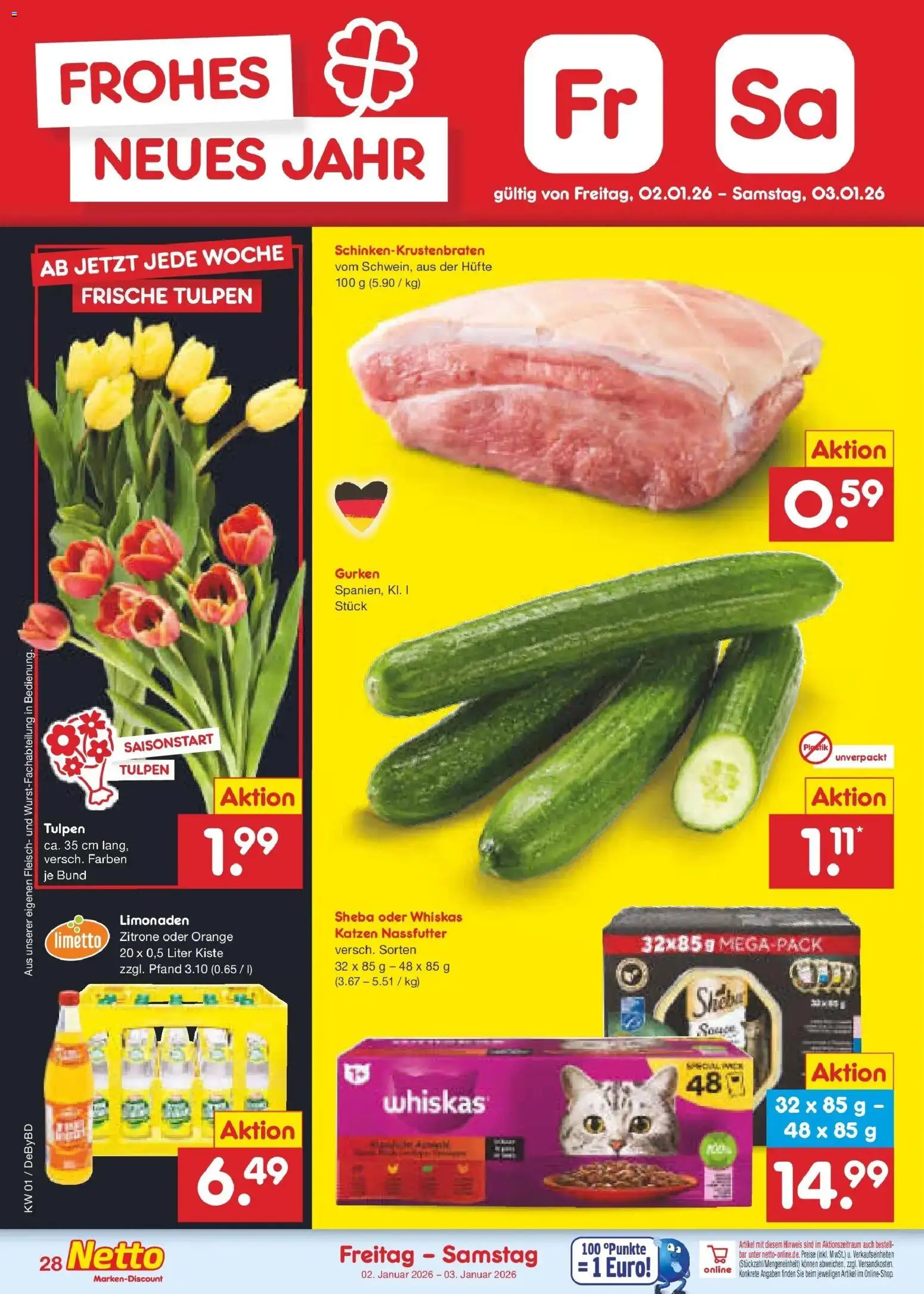 Netto Marken-Discount prospekt Buttenwiesen	 – gültig ab 28.12.2025 | Seite: 33 | Produkte: Sheba, Fleisch, Gurken, Whiskas