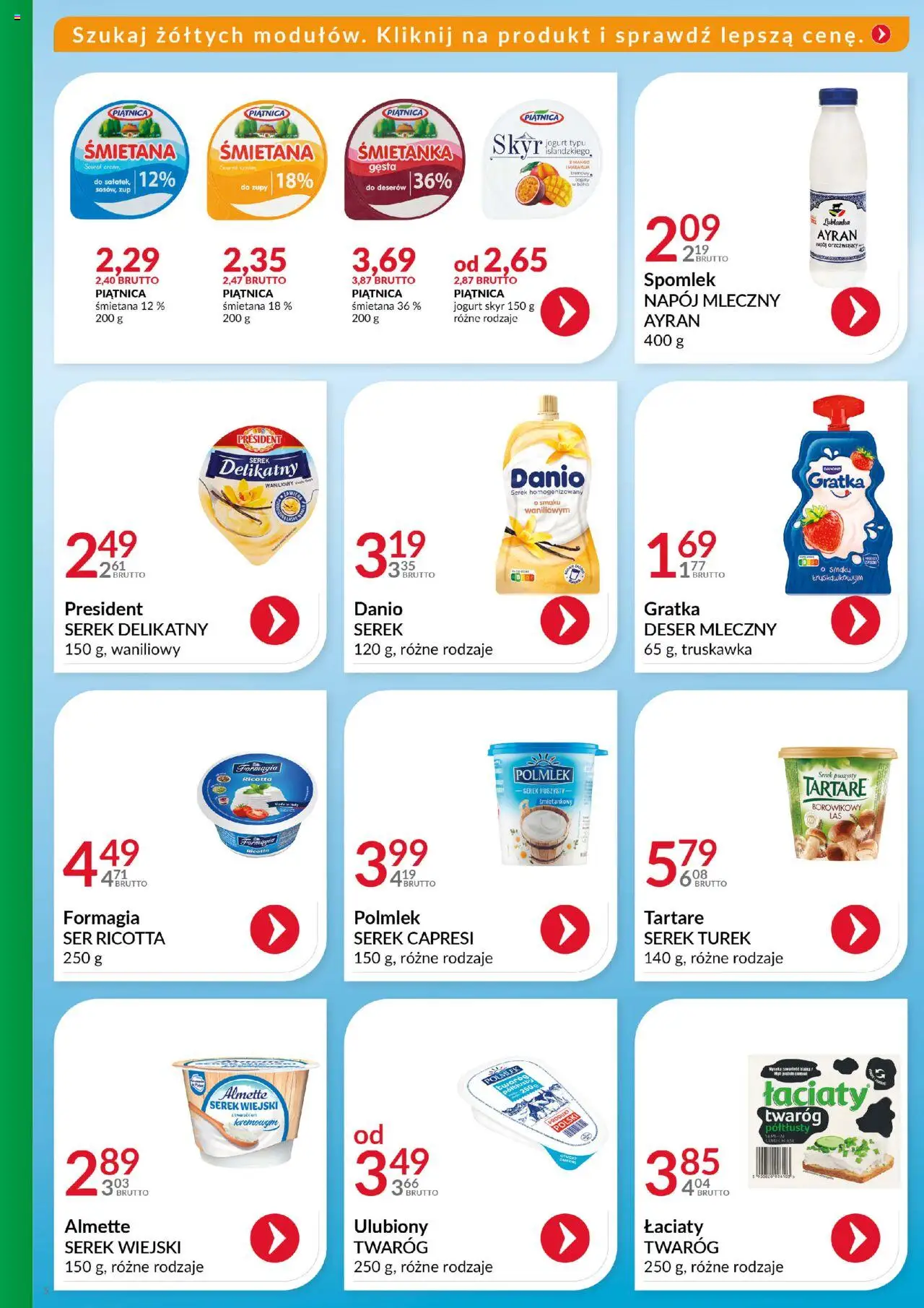 Eurocash Gazetka - Katalog Artykułów Spożywczych od 27.07.2025 | Strona: 5 | Produkty: Jogurt, Śmietana, Ricotta, Skyr
