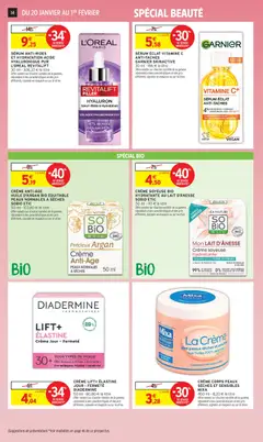 Intermarché - Prévisualisation de CRÈME SOYEUSE BIO HYDRATANTE AU LAIT D'ÂNESSE SOBIO ETIC, Crème soyeuse bio hydratante au lait d'ânesse, 50 ml valide à partir de 20.01.2026 | Page: 14 | Produits: Body, Serum, Huile, Crème