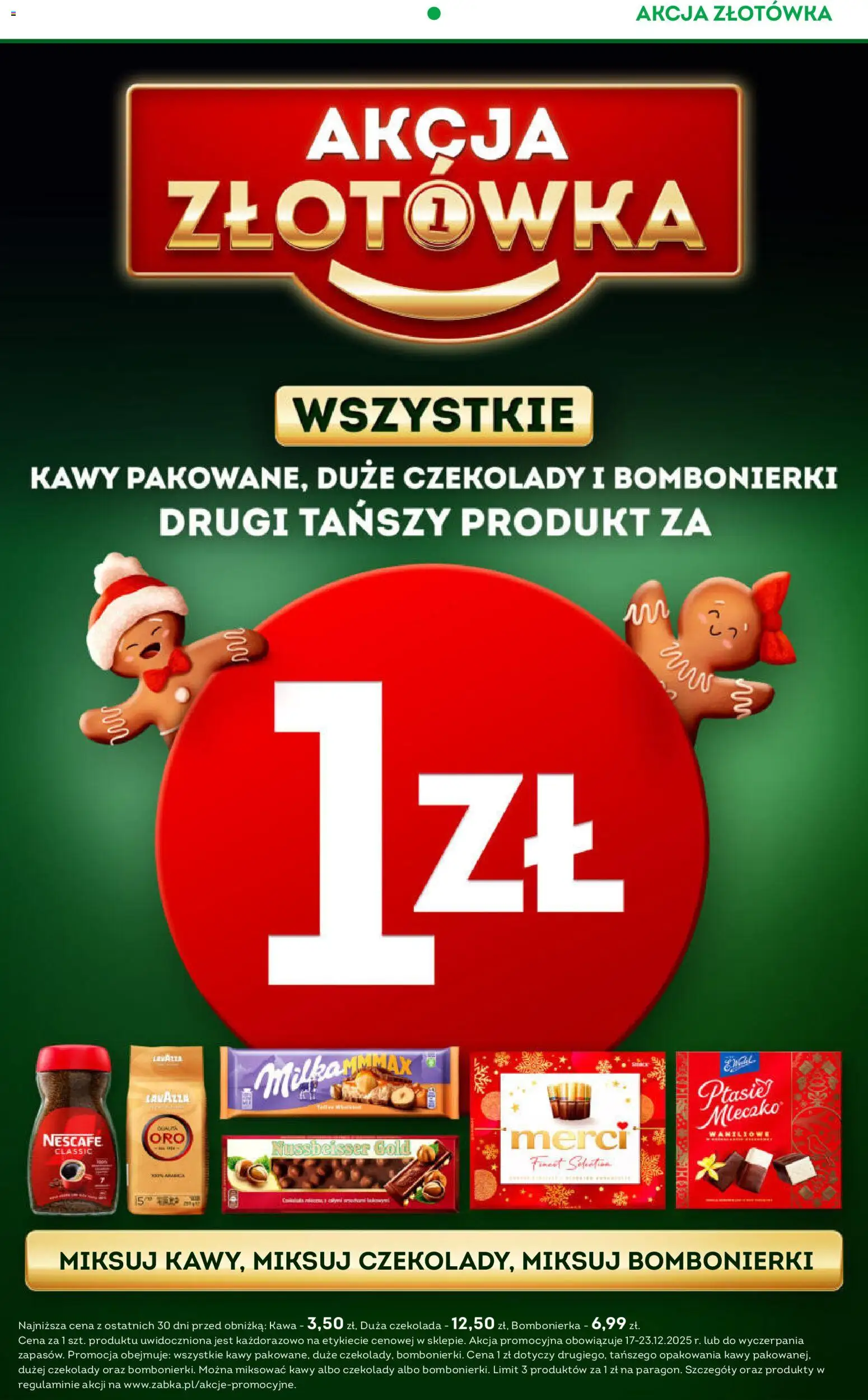 Żabka Gazetka - Codzienne produkty od 17.12.2025 | Strona: 21 | Produkty: Czekolady, Nescafe, Bombonierka, Lavazza