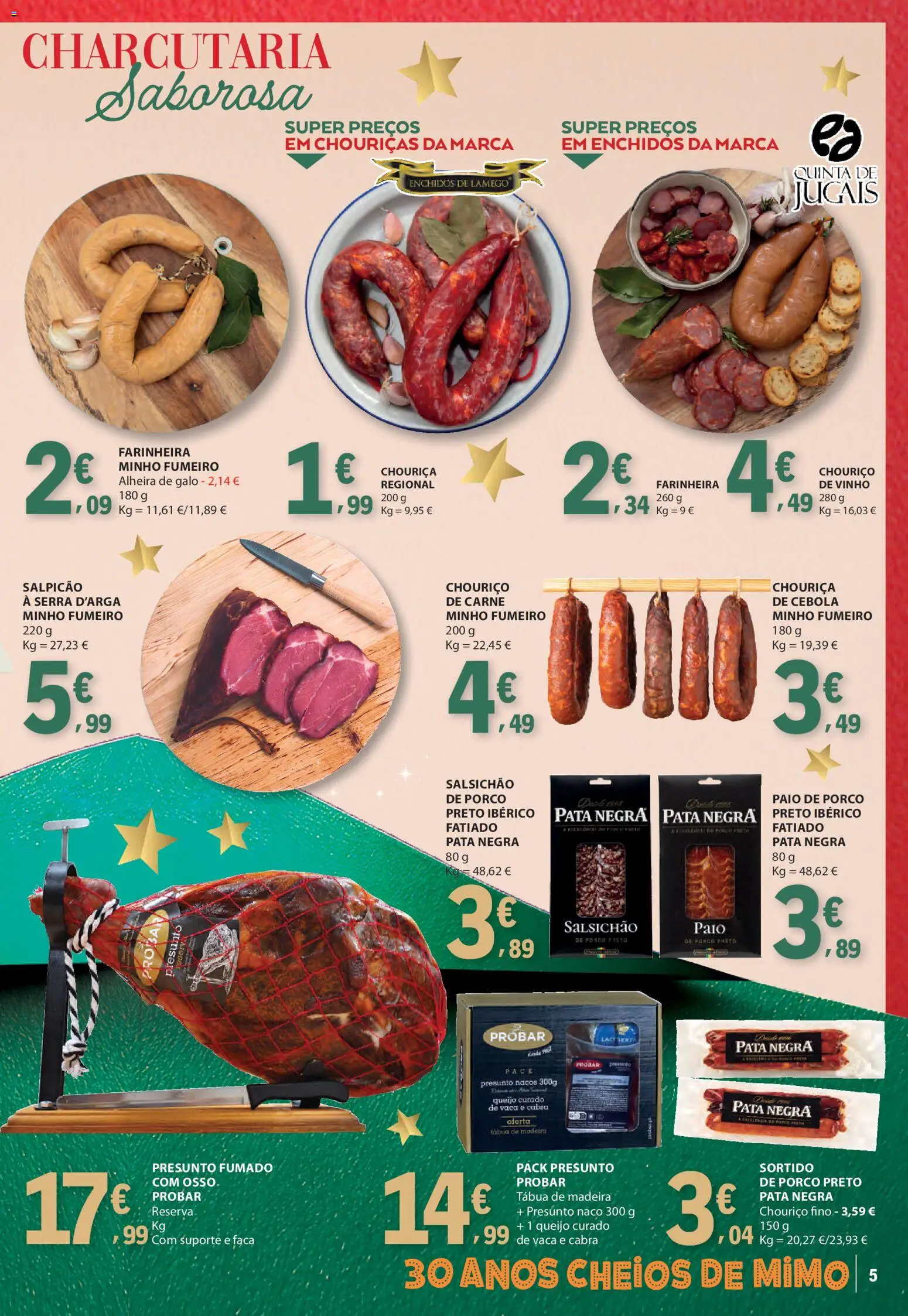 E.Leclerc - Folheto Presentes de Natal │ válido de 02.12.2025 | Página: 5 | Produtos: Faca, Salpicão, Vinho, Carne