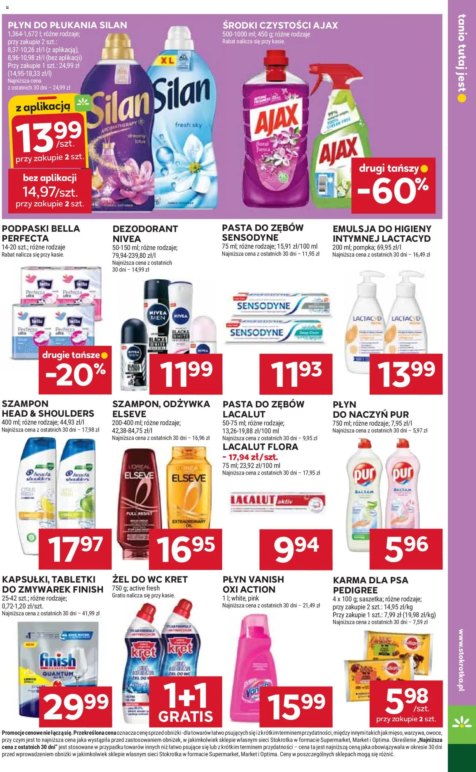 Stokrotka Gazetka - Market od 22.01.2026 | Strona: 21 | Produkty: Vanish, Podpaski, Pedigree, Pasta do zębów