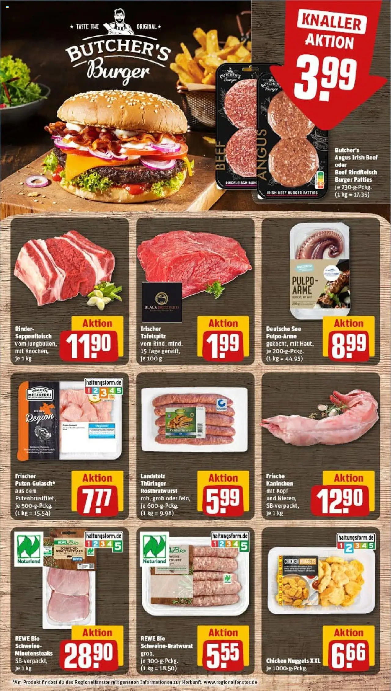 Rewe prospekt Gotha	 – gültig ab 06.10.2025 | Seite: 8 | Produkte: Tafelspitz, Burger, Suppenfleisch, Rindfleisch