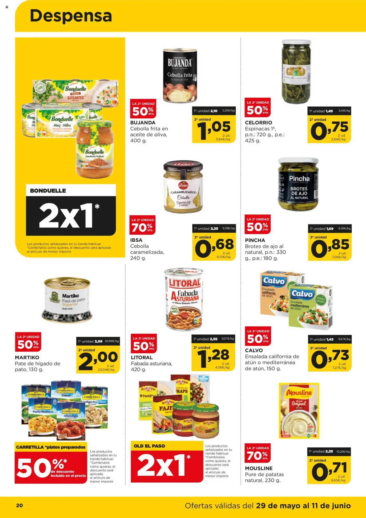 Alimerka folleto Castilla y León │ válido desde el 29.05.2025 | Página: 20 | Productos: Aceite, Πορσελάνη, Ensalada, Παγωμένο τσάι