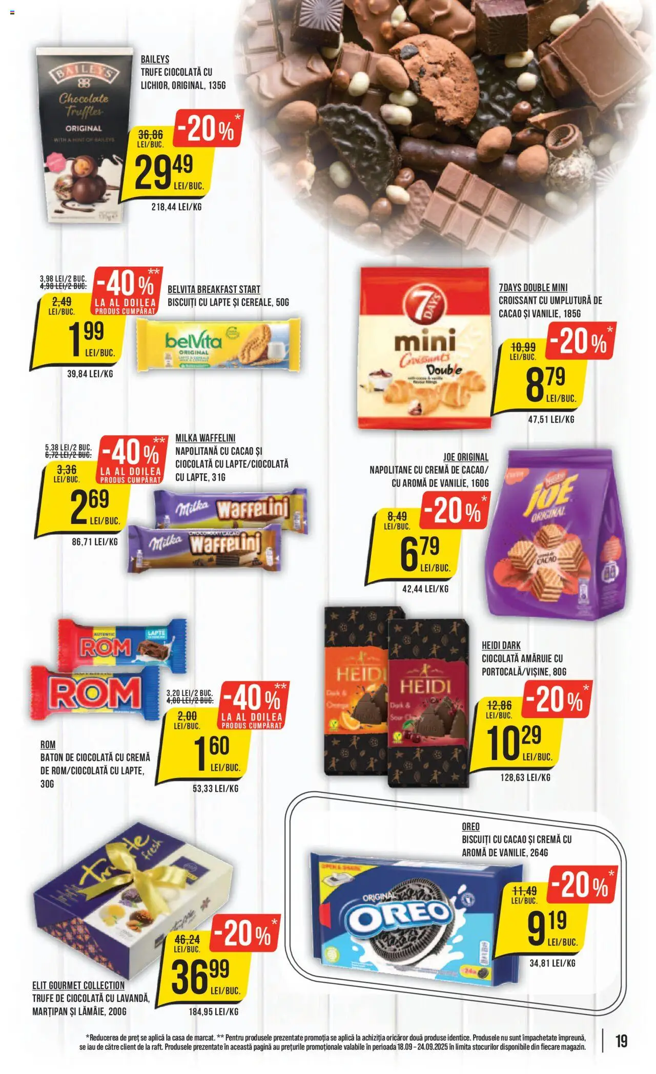 Noul catalog Mega Image – valabil de la 18.09.2025 | Pagină: 19 | Produse: Napolitane, Lapte, Ciocolată, Cacao