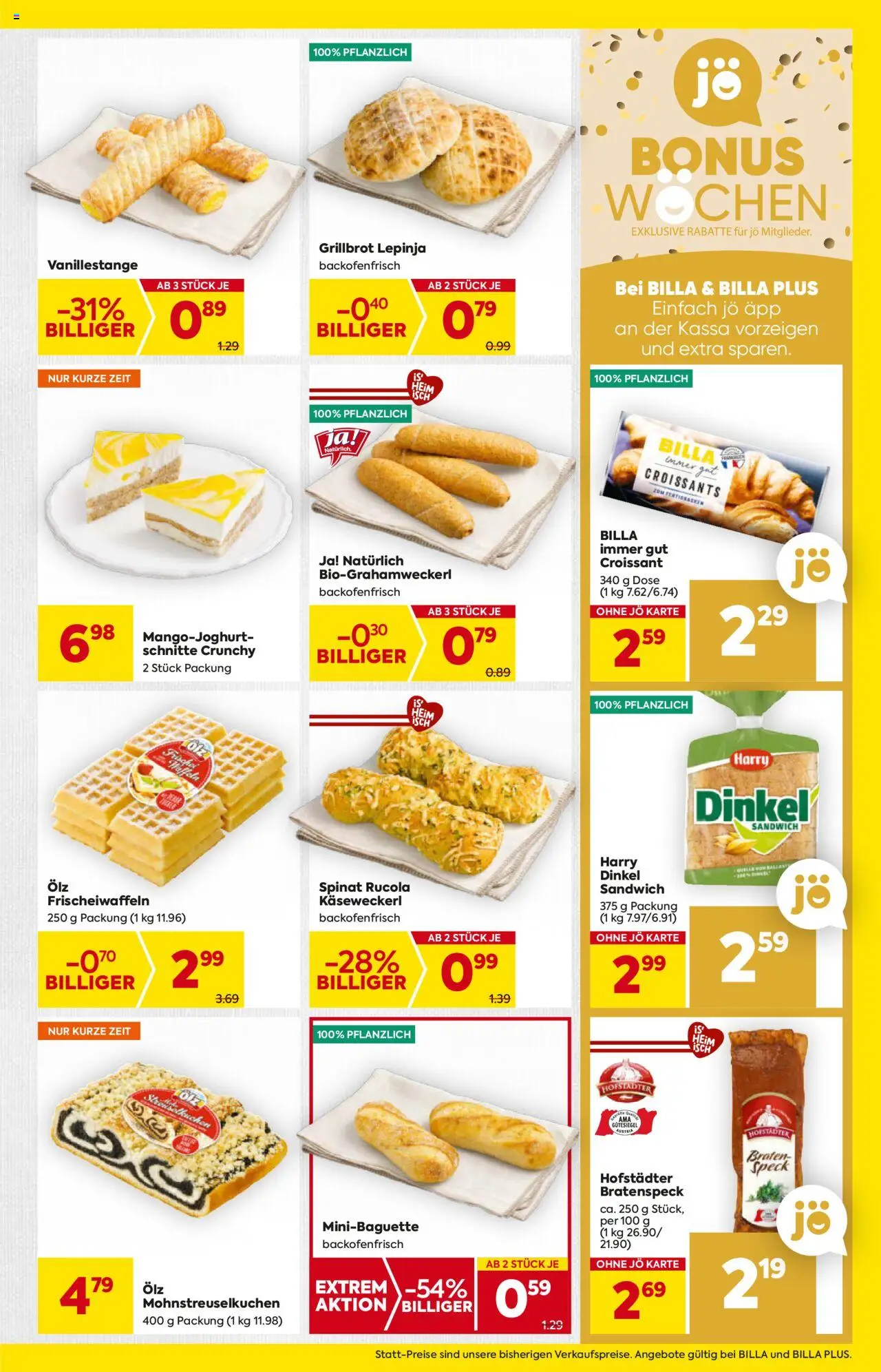 Billa AT akciós ujság - amely érvényes a következő dátumtól: 24.07.2025 | Oldal: 9 | Termékek: Croissant