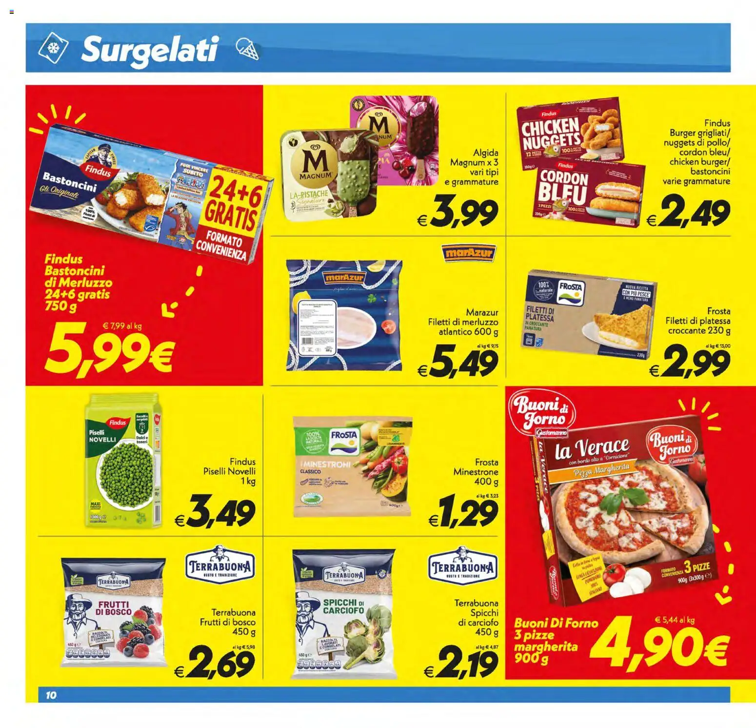 Volantino SuperConveniente del 17.03.2026 | Pagina: 10 | Prodotti: Pizza, Pesce, Nuggets, Forno