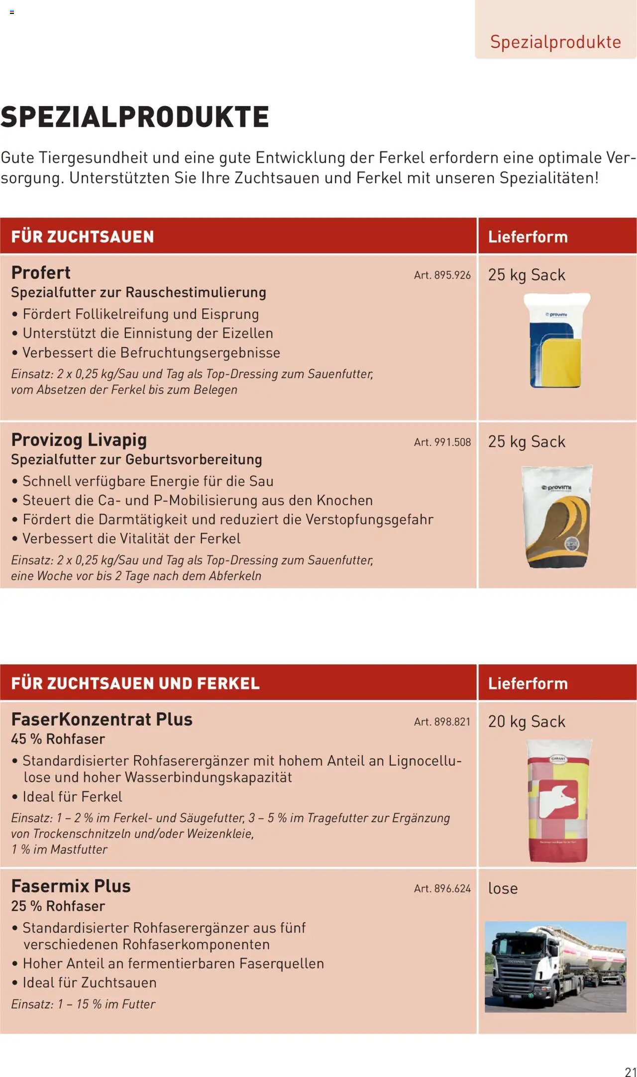 Lagerhaus Prospekt Zuchtsau & Ferkel gültig ab 14.03.2025 | Seite: 21