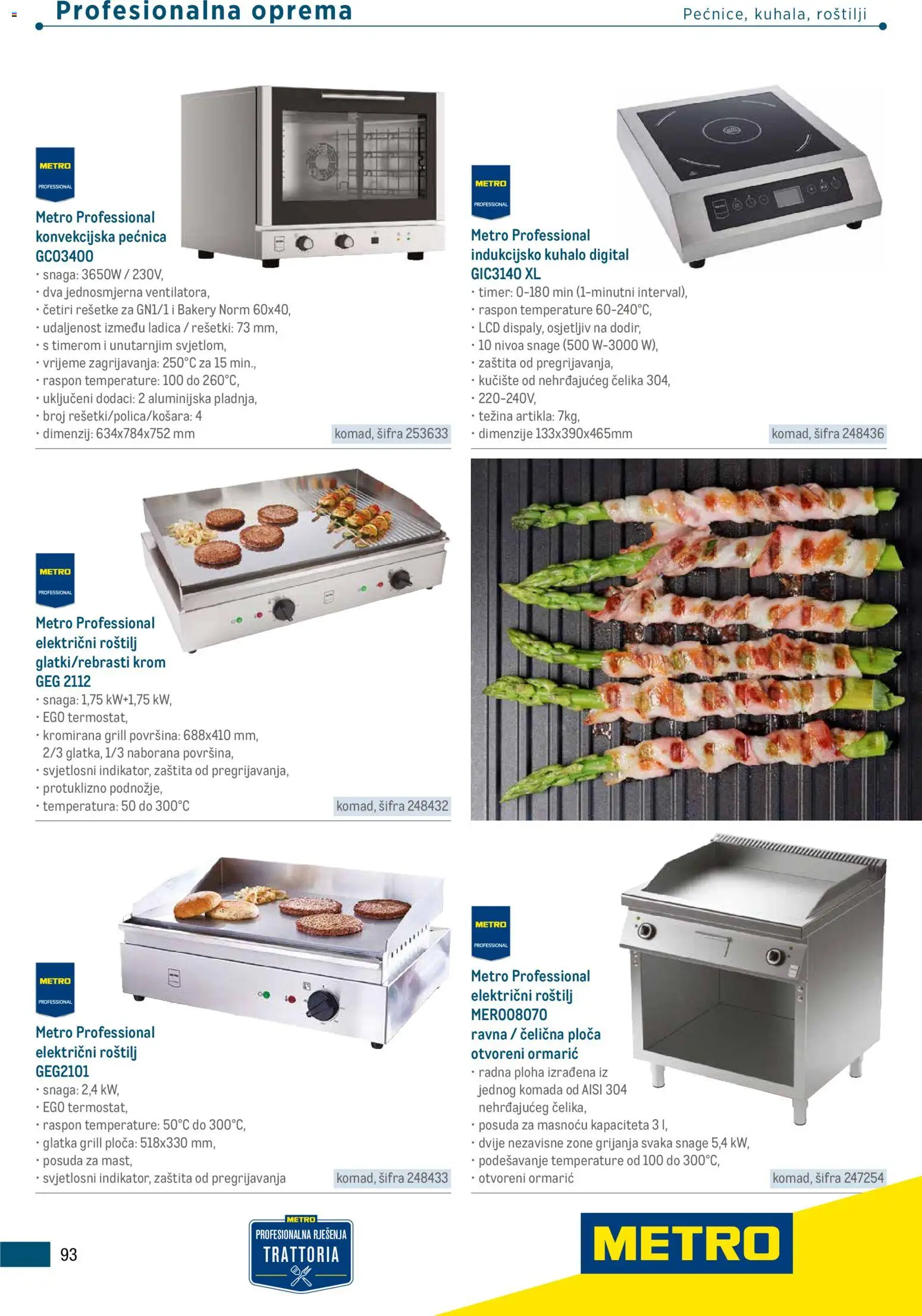 Metro katalog | vrijedi od 05.03.2026 | Stranica: 93 | Proizvodi: Roštilj, Pećnica