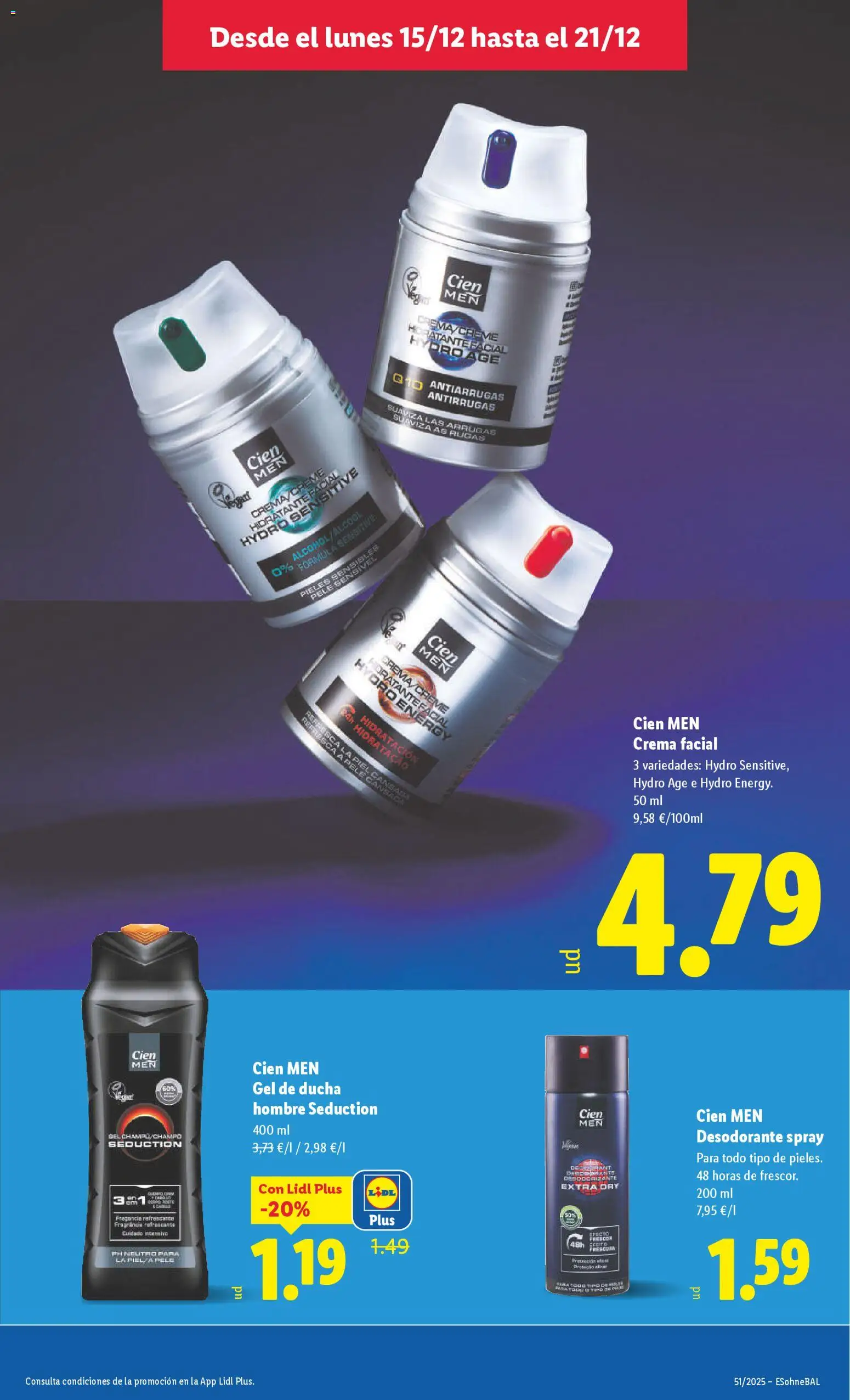 Lidl folleto │ válido desde el 15.12.2025 | Página: 27 | Productos: Fragancia, Gel de ducha, Crema facial, Ducha