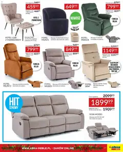 Pogląd oferty "Abra meble Gazetka" - ważna od 03.12.2025 | Strona: 27 | Produkty: USB, Sofa, Fotel