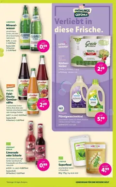 Denns BioMarkt Angebote ab 22.04.2026 gültig | Seite: 13 | Produkte: Granatapfel, Limonade, Wasser, Kuchen