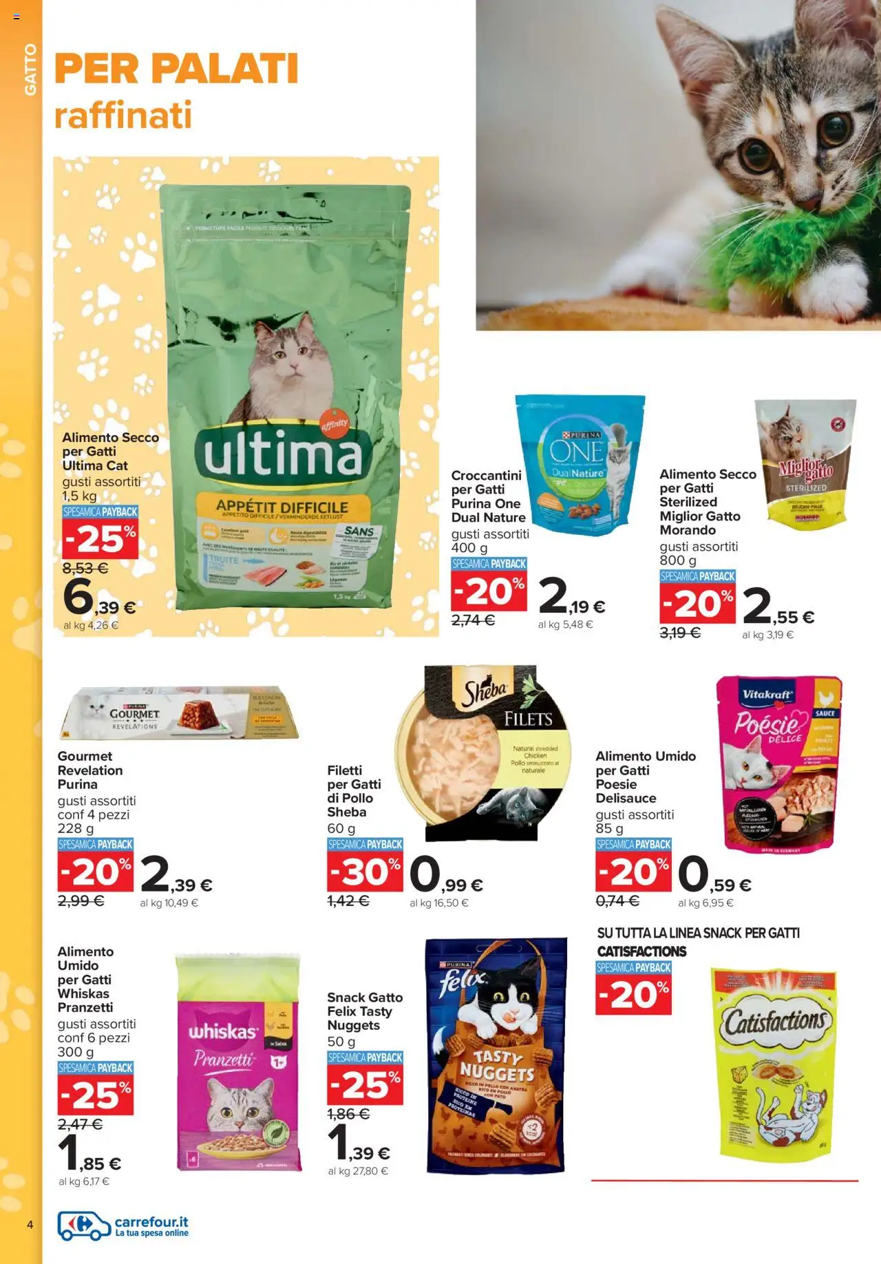 Volantino Carrefour del 08.10.2025 | Pagina: 4 | Prodotti: Pollo, Nuggets, Salsa