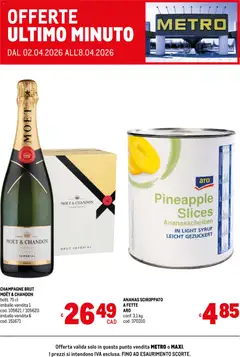 Anteprima del volantino Metro volantino Offerte ultimo minuto valido a partire dal 02.04.2026