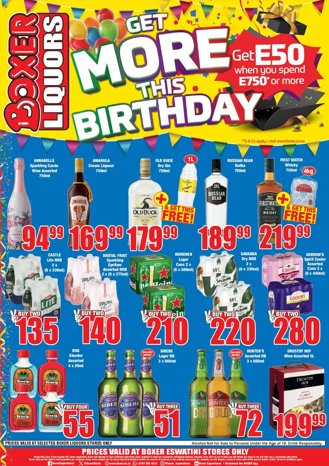 Boxer - eSwatini - Specials │ valid from 11.08.2025 | Page: 8 | Products: Watch, Cooler, Gin, Fruit