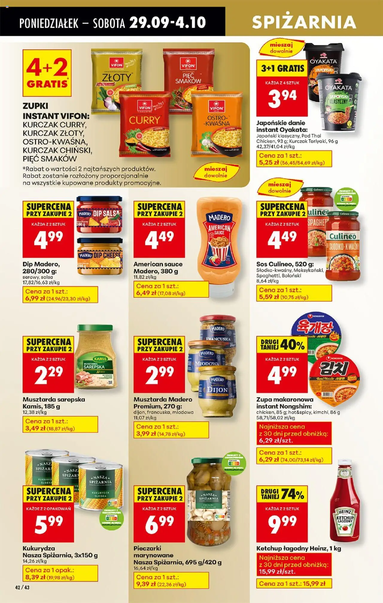 Biedronka gazetka od 29.09.2025 | Strona: 52 | Produkty: Kurczak, Ketchup, Zupa, Sos