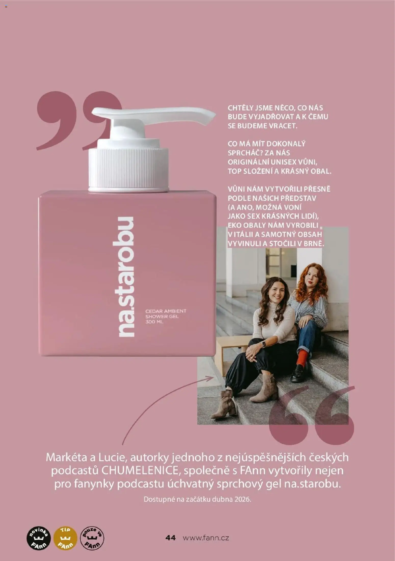 FAnn parfumerie katalog Jaro 2025 od 24.02.2026 | Strana: 44 | Produkty: Sprchový gel, Čedar