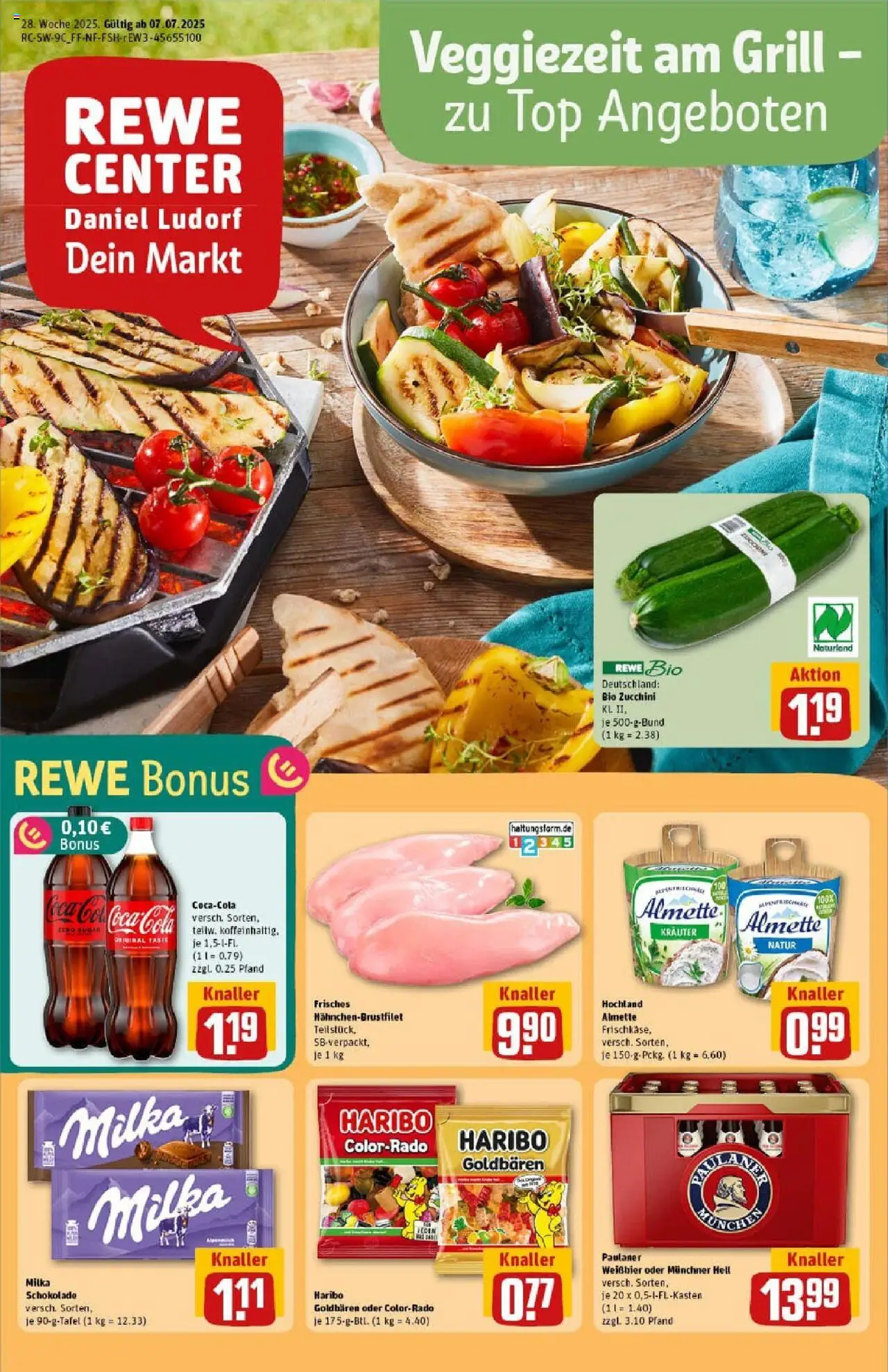 Rewe prospekt Heppenheim	 - gültig ab dem 06.07.2025 | Seite: 1 | Produkte: Top, Coca cola, Schokolade, Milka