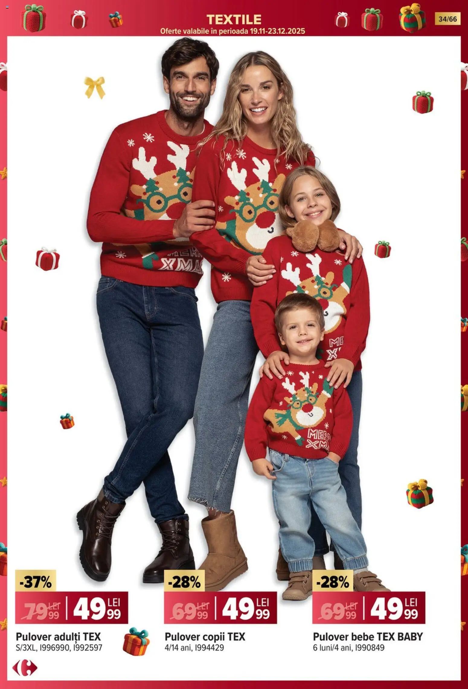 Noul catalog Carrefour – valabil de la 19.11.2025 | Pagină: 34 | Produse: Pulover