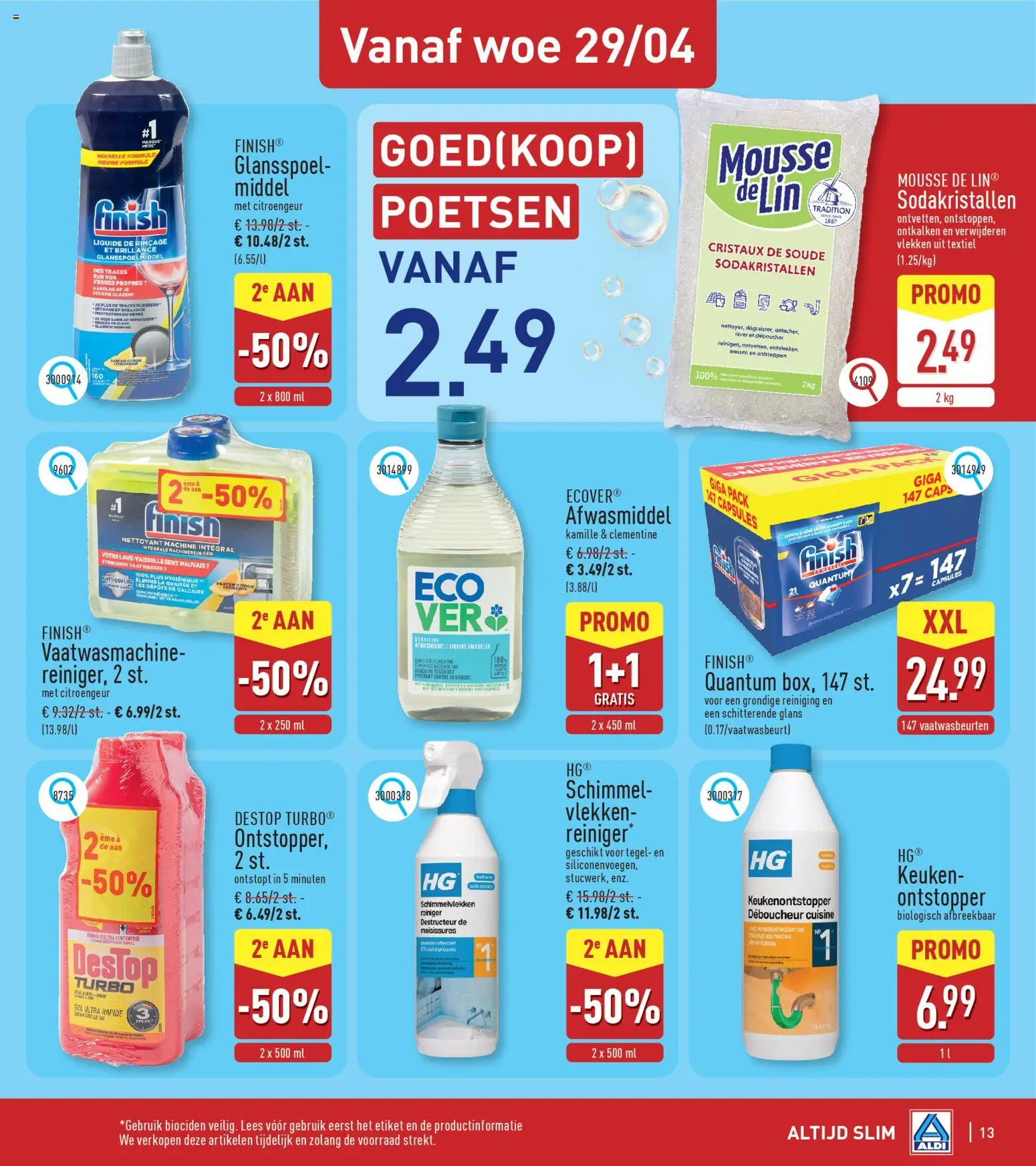 {H1} | Pagina: 13 | Producten: Afwasmiddel, Vaatwasser, La, Gel