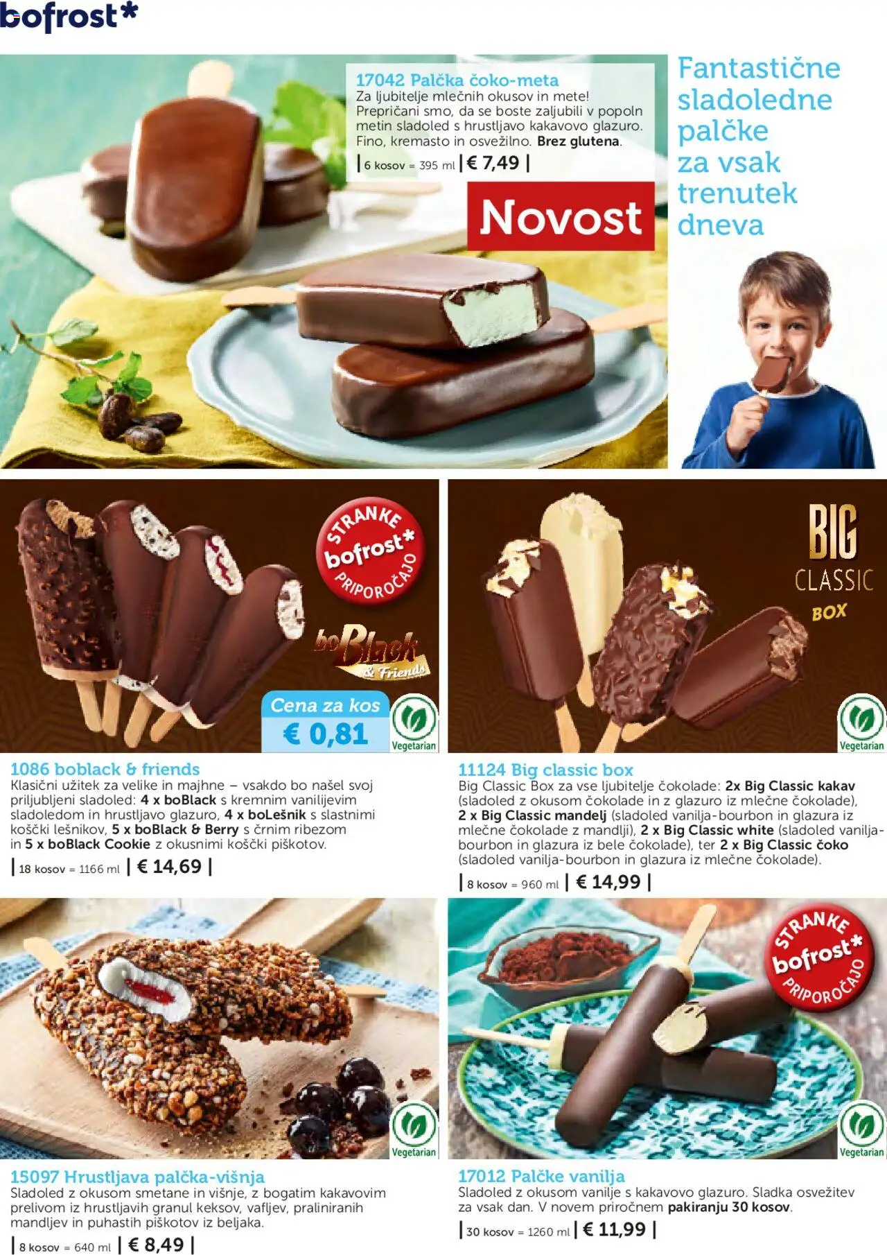Novi Bofrost katalog ponudbe – veljaven od 01.05.2025 | Stran: 10 | Izdelki: Kos, Kakav, Sladoled