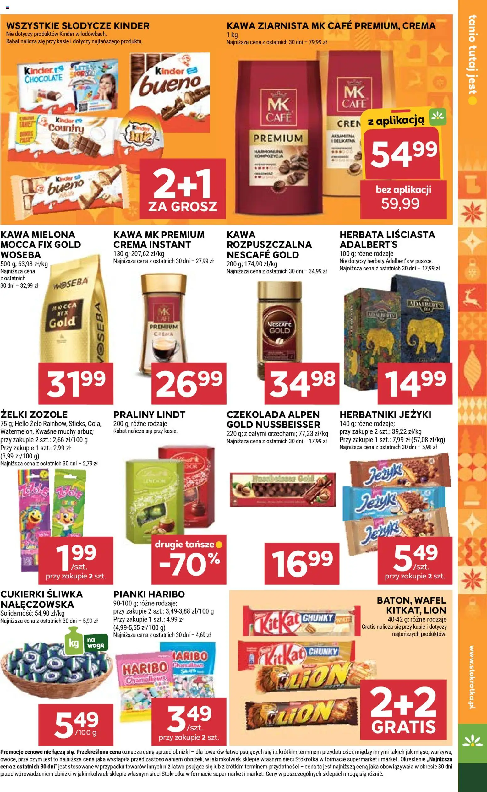 Stokrotka Gazetka - Market od 04.12.2025 | Strona: 23 | Produkty: Herbata liściasta, Żelki, Pianki, Czekolada