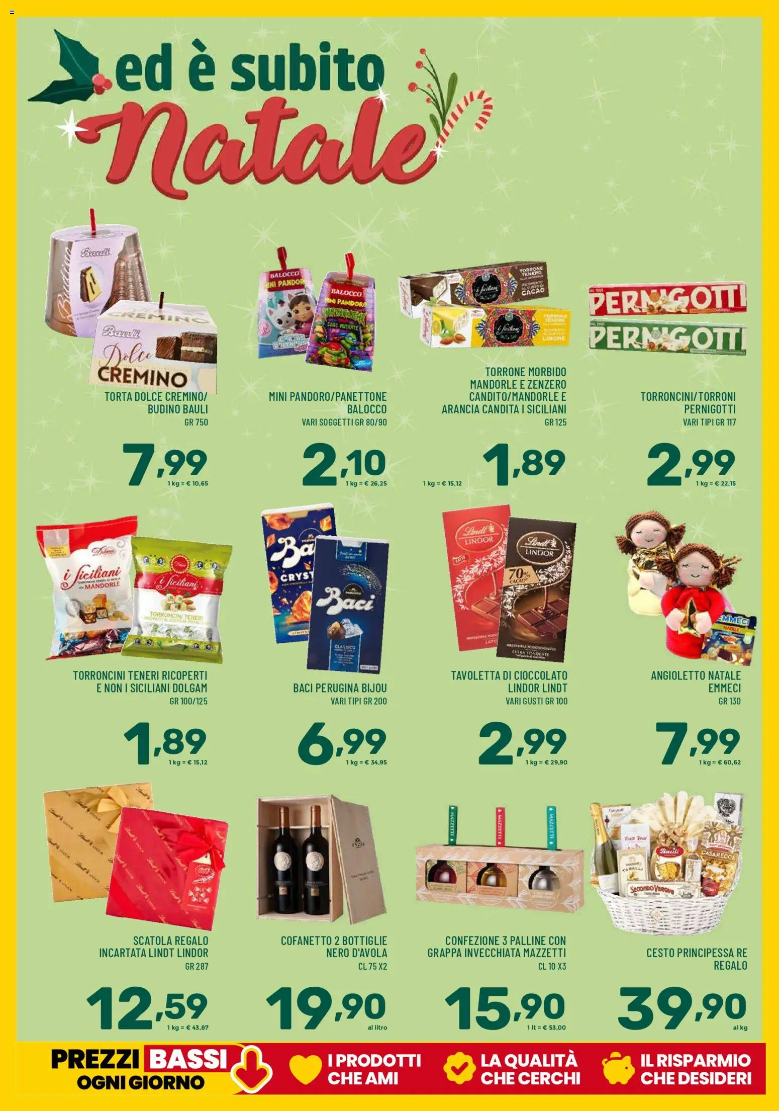 Volantino Il Centesimo del 25.11.2025 | Pagina: 5 | Prodotti: Mandorle, Pandoro, Arancia, Scatola