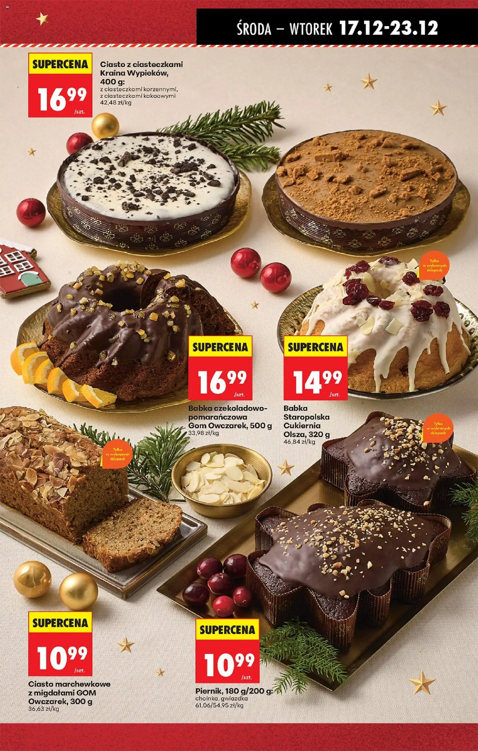 Biedronka gazetka - Oferta w tym tygodniu od 17.12.2025 | Strona: 65 | Produkty: Ciasto, Piernik, Babka
