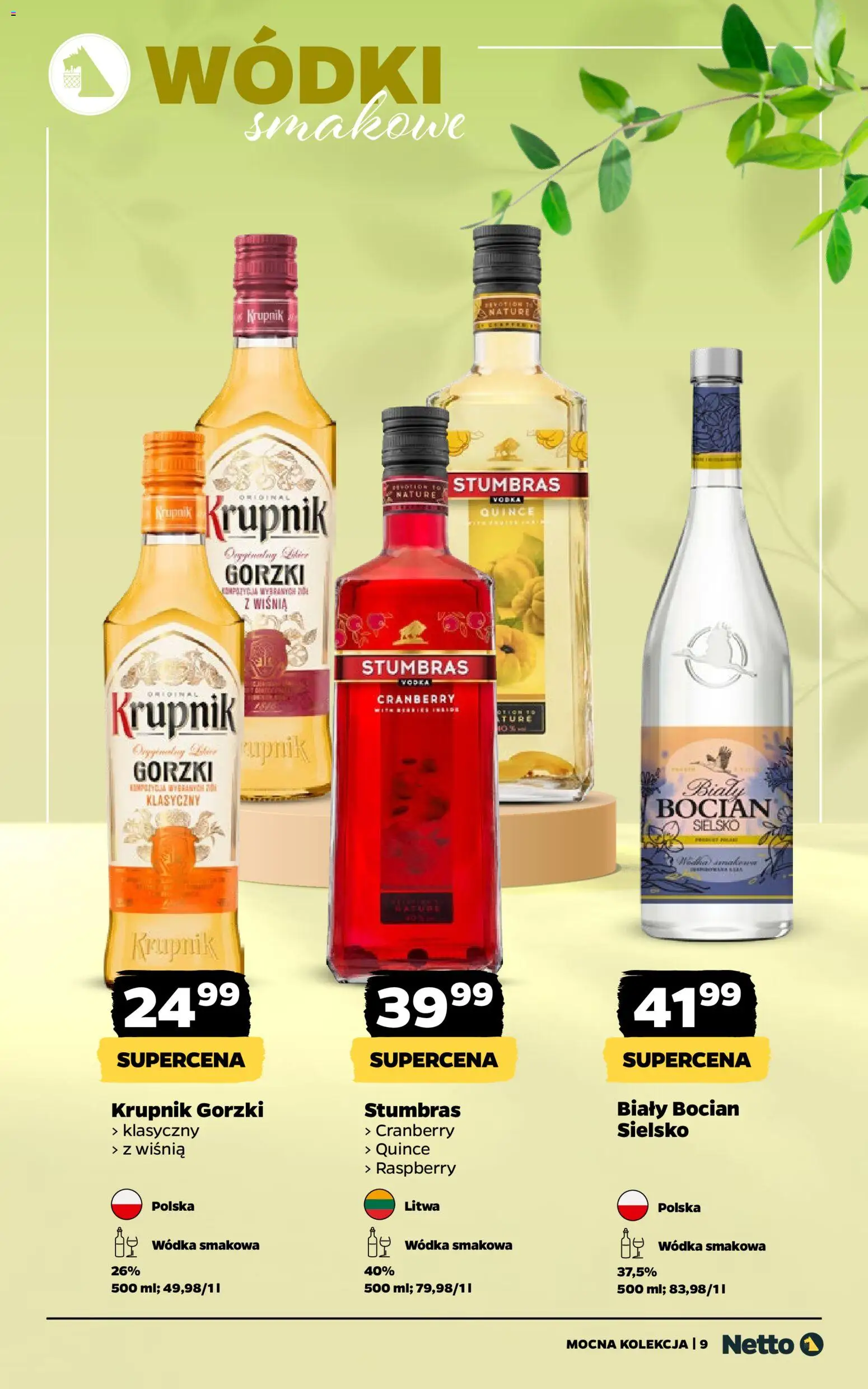 Netto gazetka - Alkohole mocne od 30.03.2026 | Strona: 9 | Produkty: Vodka, Wódka