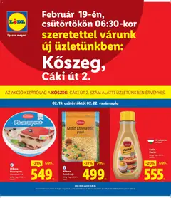 Lidl - Kőszeg - amely érvényes a következő dátumtól: 19.02.2026
