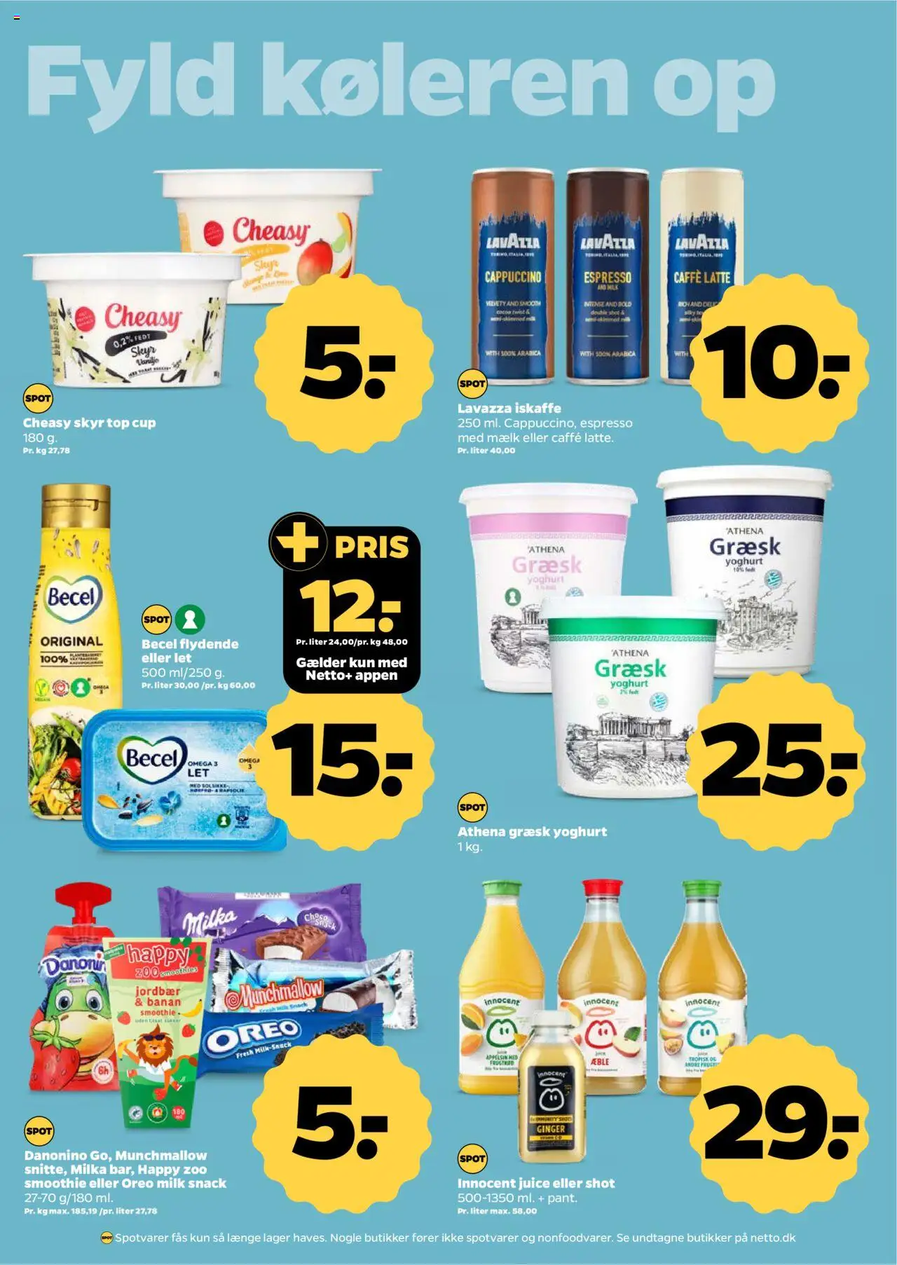 Netto tilbudsavis – gyldig fra 18.10.2025 | Side: 13 | Produkter: Mælk, Skyr, Jordbær, Smoothie