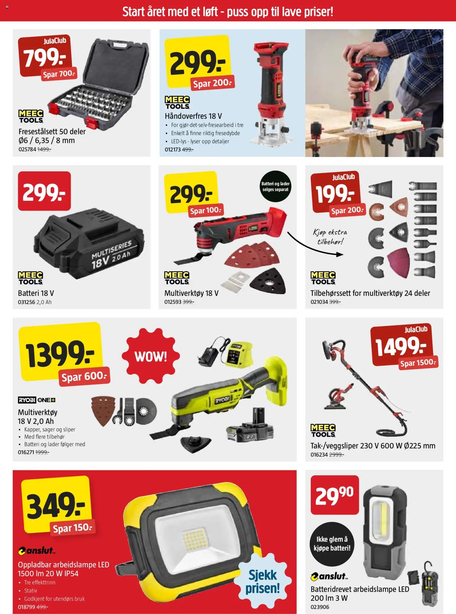 {H1} | Side: 3 | Produkter: Arbeidslampe, Dartpilar, Batteri