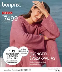 Bonprix akció katalógus + Gyengéd Évszakváltás - amely érvényes a következő dátumtól: 22.09.2025