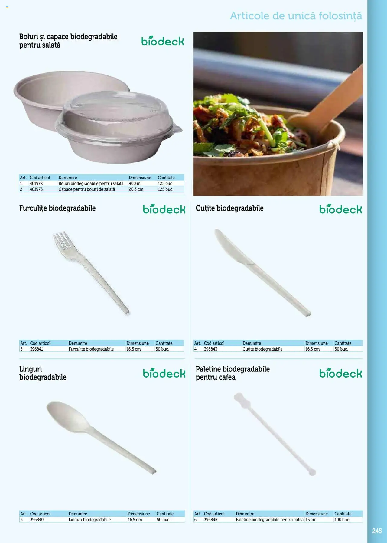 Noul catalog Metro – valabil de la 17.09.2025 | Pagină: 245 | Produse: Linguri, Cafea, Salată