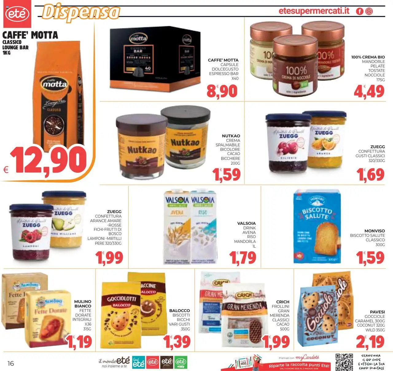 Volantino Eté del 05.08.2025 | Pagina: 16 | Prodotti: Arance, Biscotti, Mandorle, Cacao