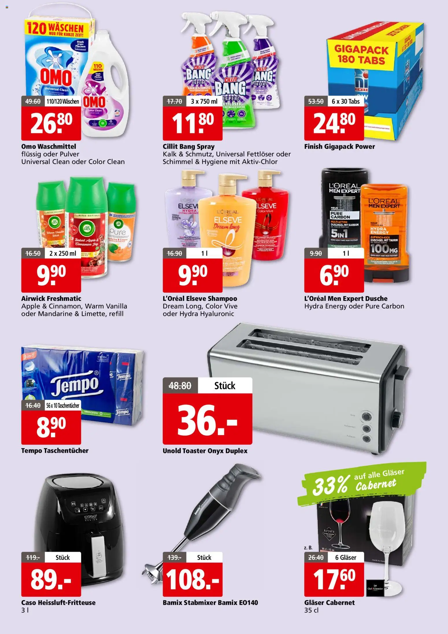 Aligro Aktionen Fleisch Festival Schlieren, Gossau SG, Frauenfeld, Rapperswil-Jona, Sargans, Bern, Brüttisellen, Pratteln, Emmen, Spreitenbach – gültig ab 24.11.2025 | Seite: 9 | Produkte: Toaster, Pulver, Stabmixer, Apple