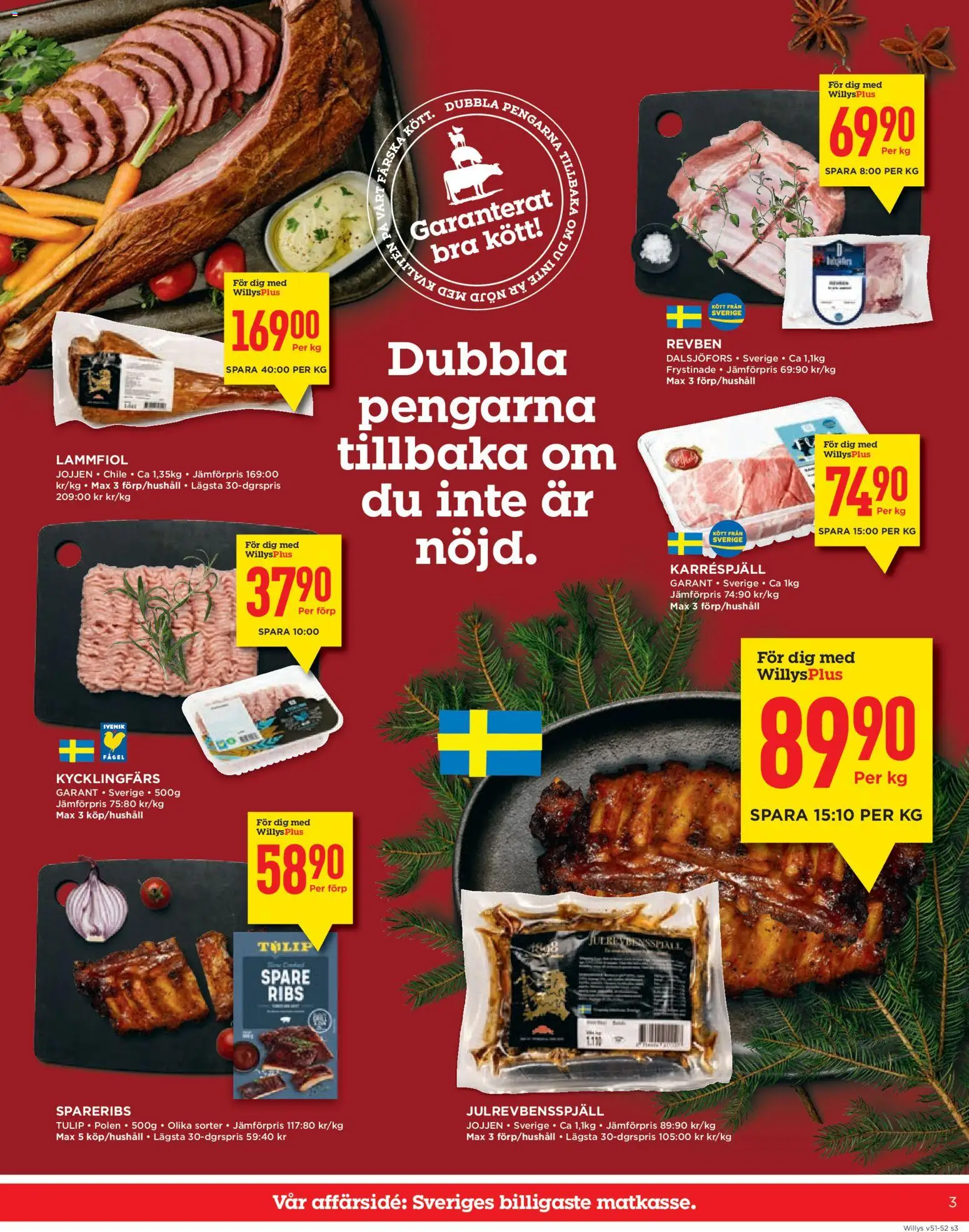 Willys reklamblad aktuell från 15.12.2025 | Sida: 3