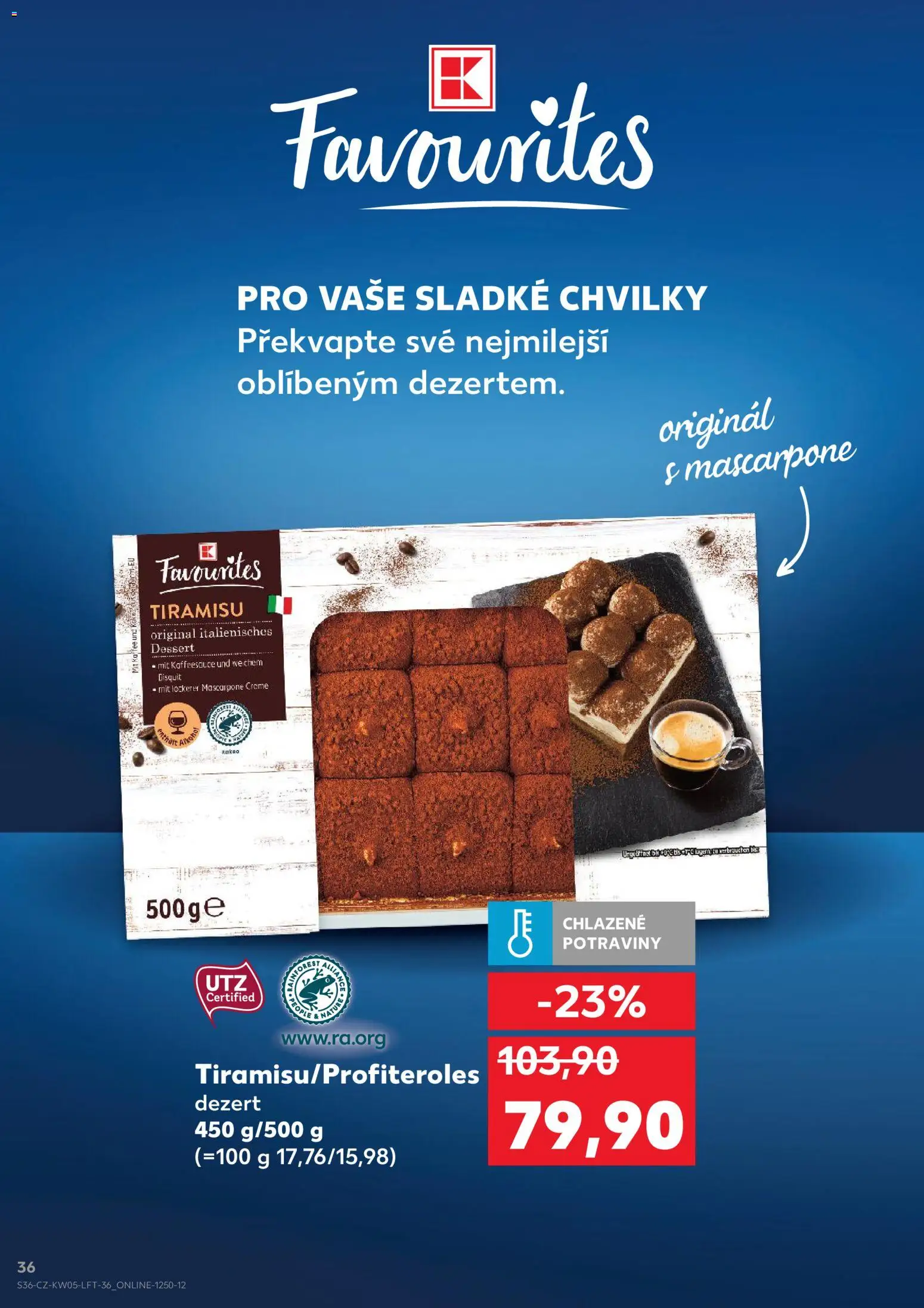Kaufland leták - Kolín od 28.01.2026 | Strana: 36 | Produkty: Tiramisu, Potraviny, Mascarpone