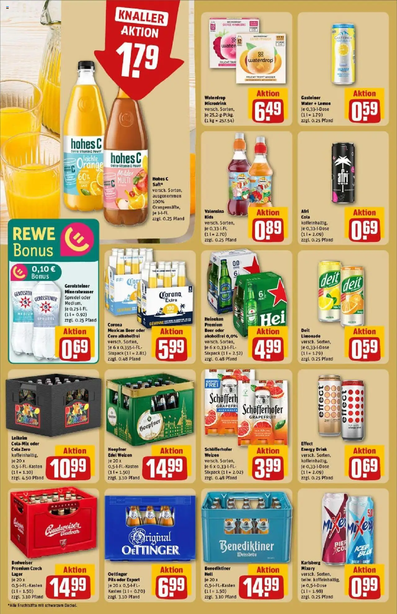 Rewe prospekt Ettlingen	 - gültig ab dem 06.07.2025 | Seite: 20 | Produkte: Cola, Heineken, Grapefruit, Gerolsteiner