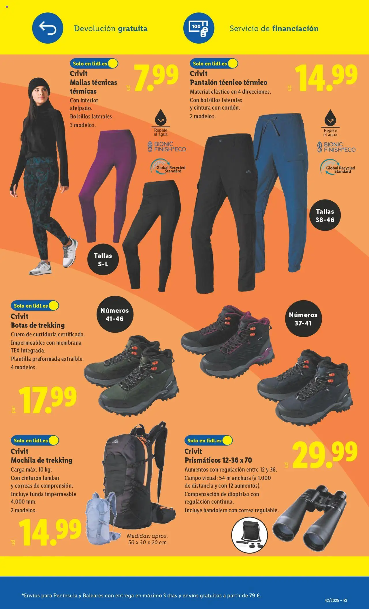 Lidl catálogo de bazar BCN │ válido desde el 13.10.2025 | Página: 3 | Productos: Botas, Mochila, Cinturón, Funda