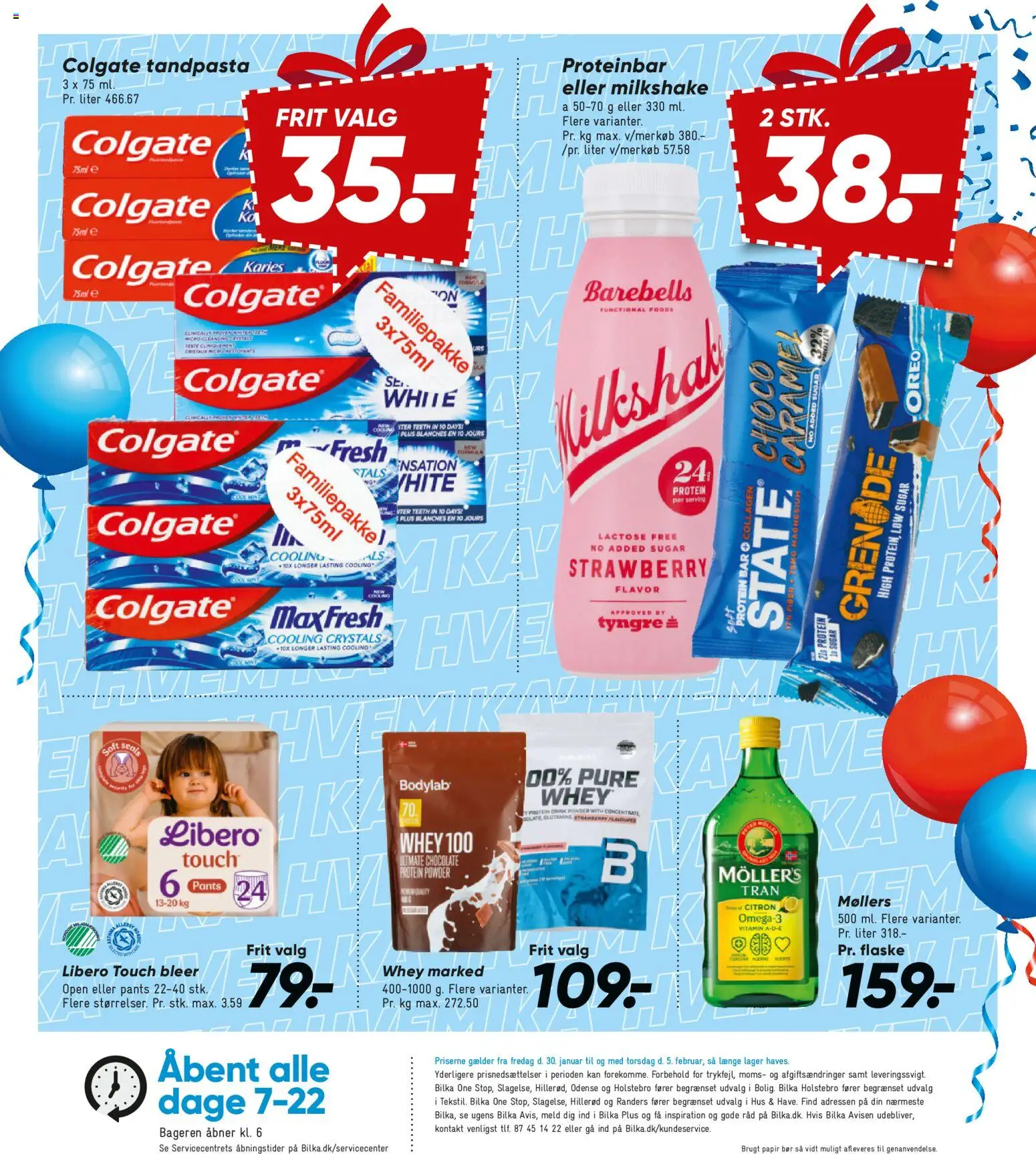 Bilka tilbudsavis – gyldig fra 30.01.2026 | Side: 45 | Produkter: Tandpasta, Milkshake, Collagen, Oreo