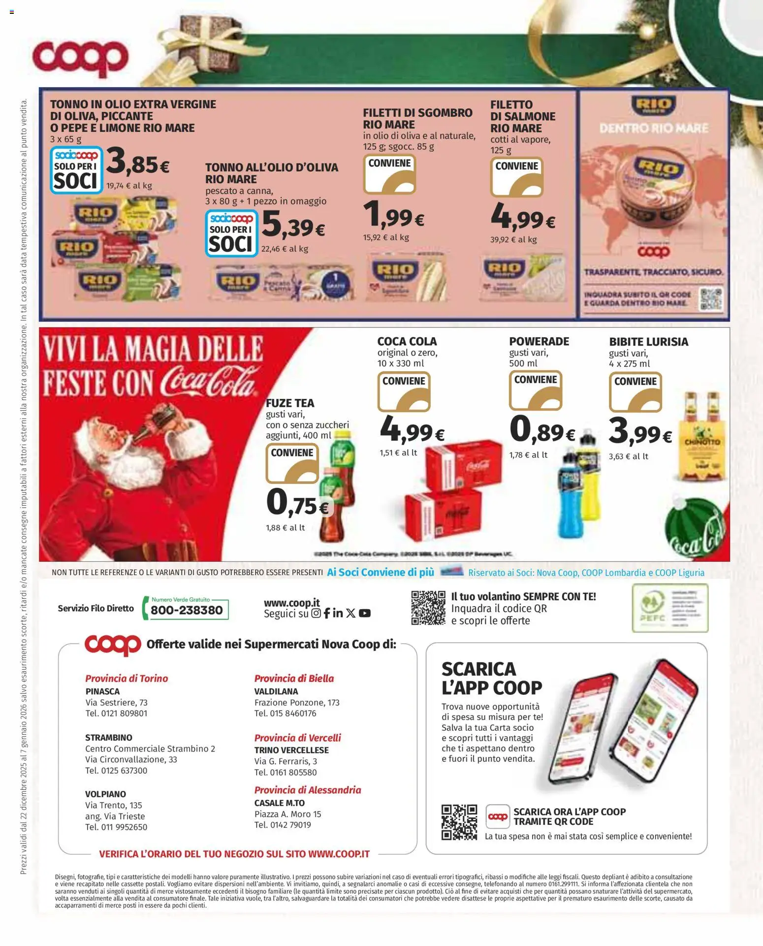 Volantino COOP del 22.12.2025 | Pagina: 22 | Prodotti: Pepe, Olio, Data, Sgombro