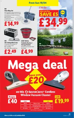 Preview of Lidl - Weekly valid from 16.04.2026 | Page: 23 | Products: Rizstészta, Floor, Sac de boxe, Vacuum cleaner