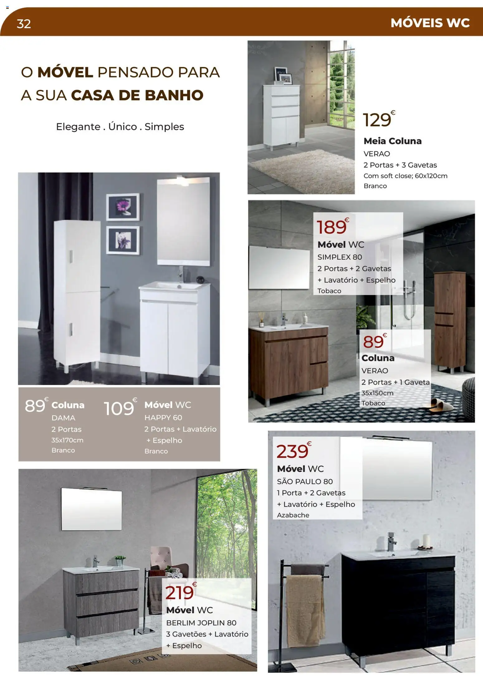 E.Leclerc Especial Aquecimento Lordelo │ válido de 20.10.2025 | Página: 32 | Produtos: Portas, Casa de banho, Banho, Espelho